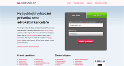 Desktop Screenshot of nejpravnik.cz