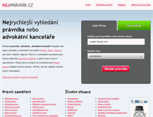 Tablet Screenshot of nejpravnik.cz